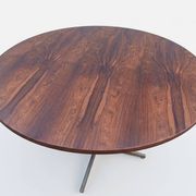 Table à manger Jorge Zalszupin ronde extensible palissandre jacaranda 1960
