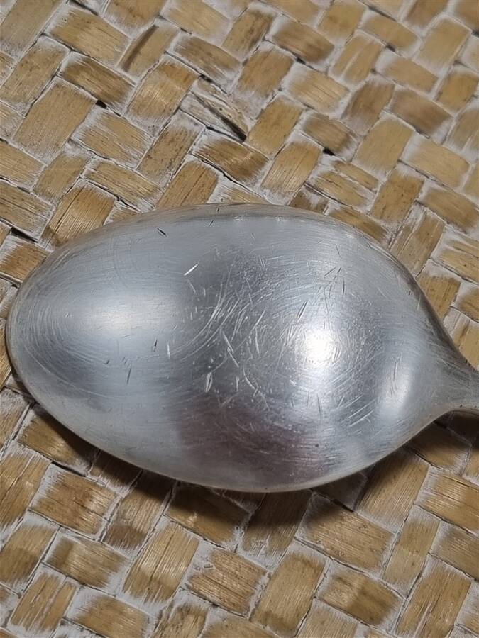 Small silver-plated metal spoons