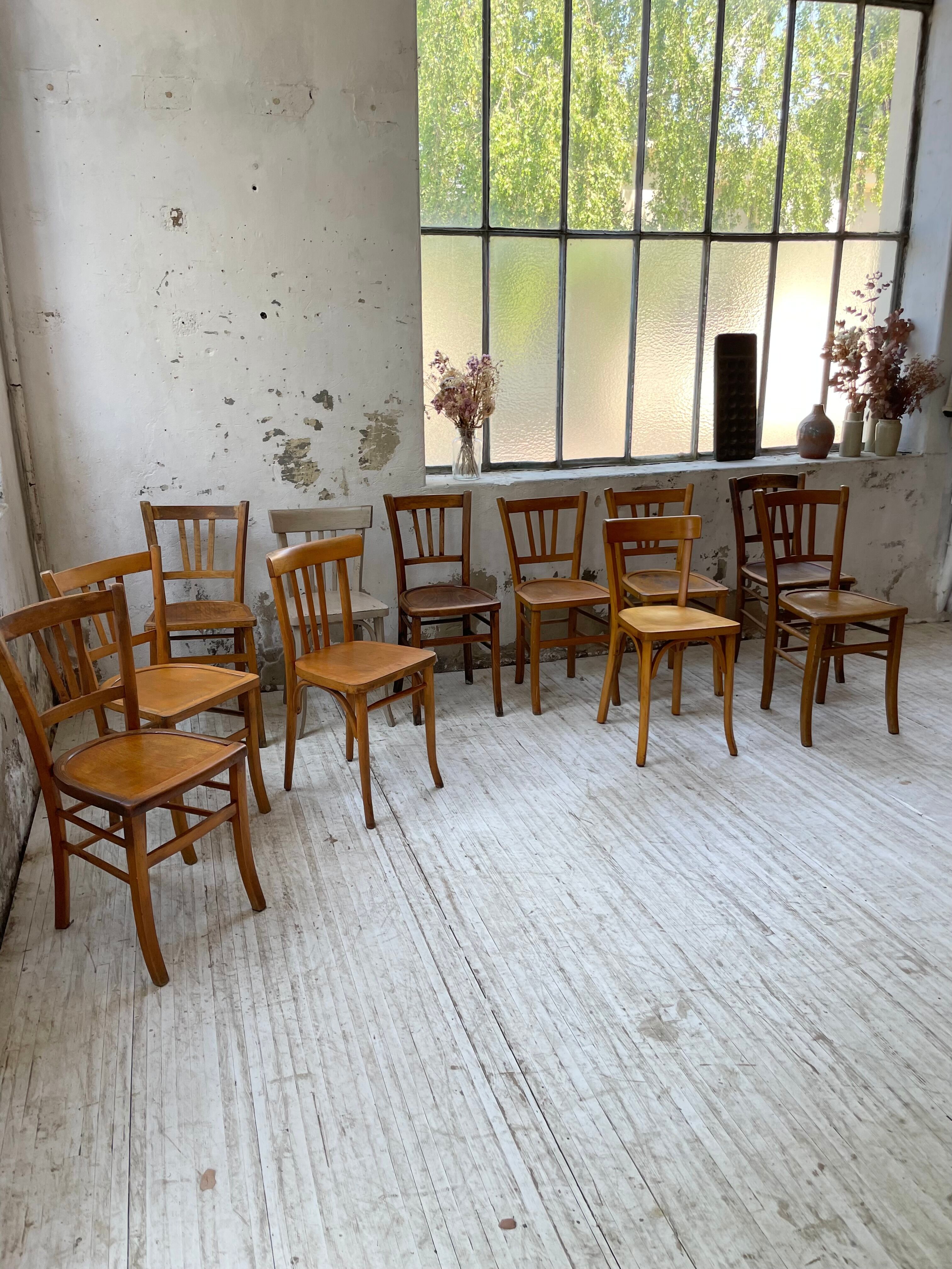 Set 11 Baumann bistro chairs