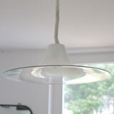 Pair of Cinea suspensions, Leucos workshop, handmade in Murano, design Giusto Toso, circa 197