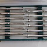 Cutlery set 36 pieces silver metal