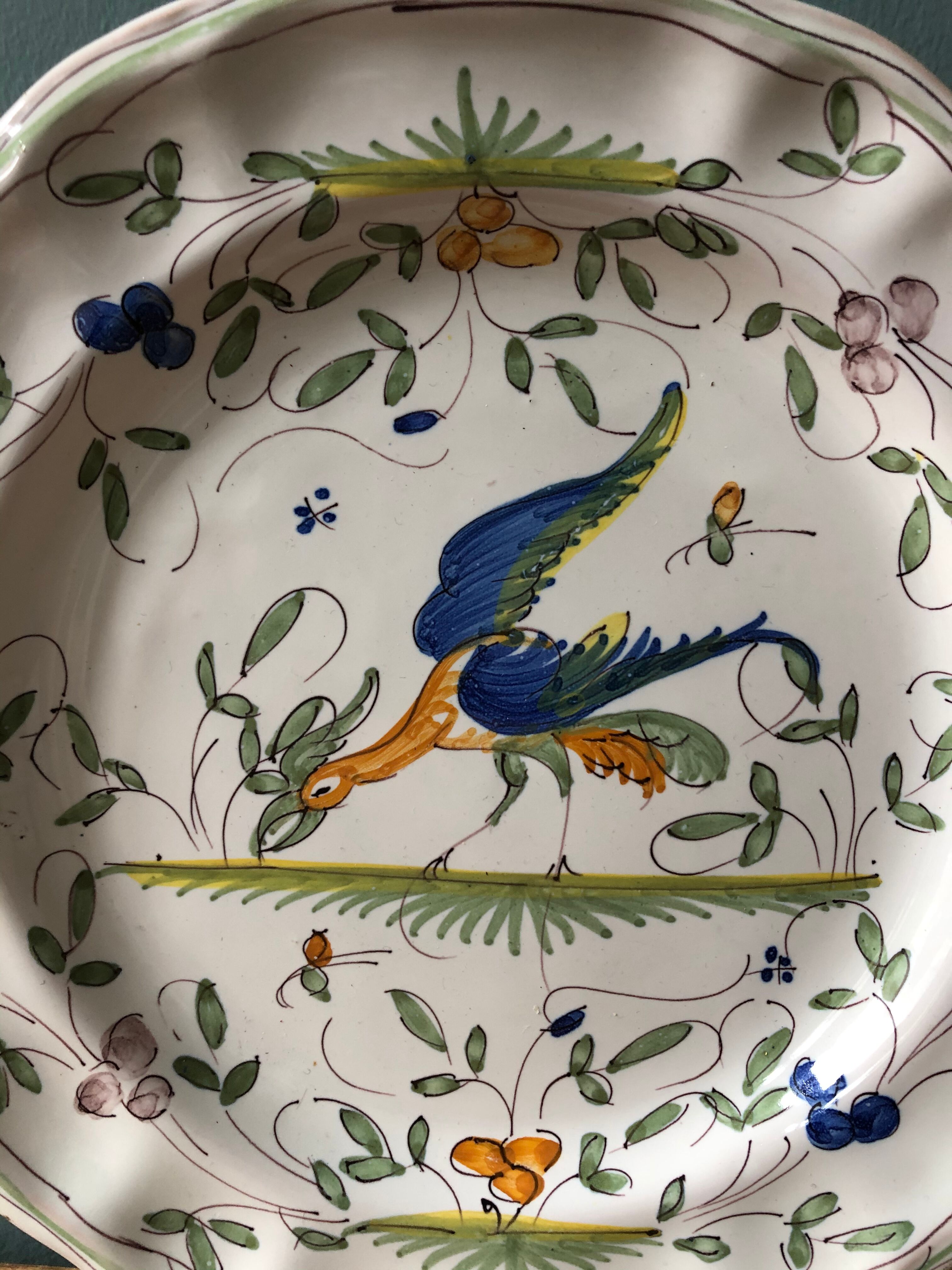 Old Old Moustiers Plate