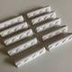 Set of 10 knife holders festoons in glazed clay Pierre Motton in Gien 1960