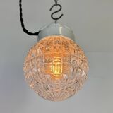 Vintage White Porcelain Pendant Light, 1970s