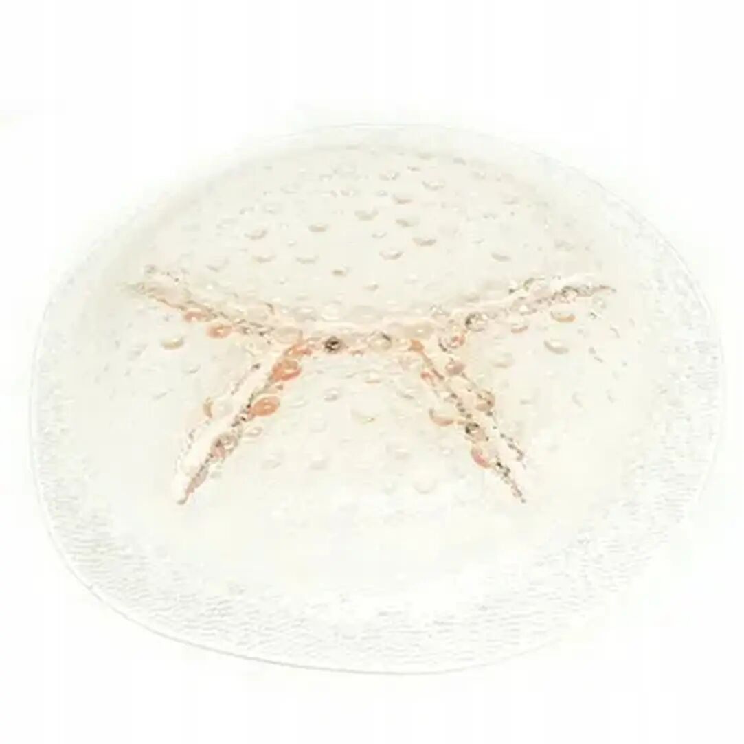 Plateau d'apéritifs modernisme polonais, verre rose, Ząbkowice, Pologne, années 1970