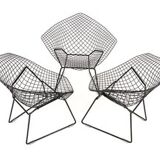 Set of 3, Diamond Chairs by Harry Bertoia for Knoll International