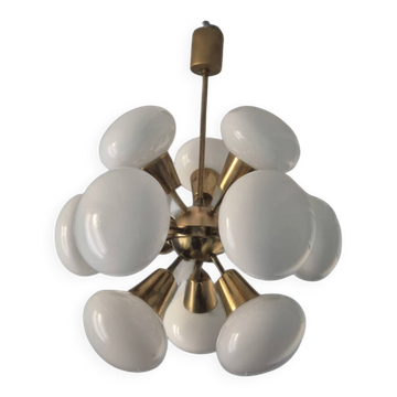 Sputnik Chandelier by Kamenecky Senov, Vintage Czechoslovak 1970s