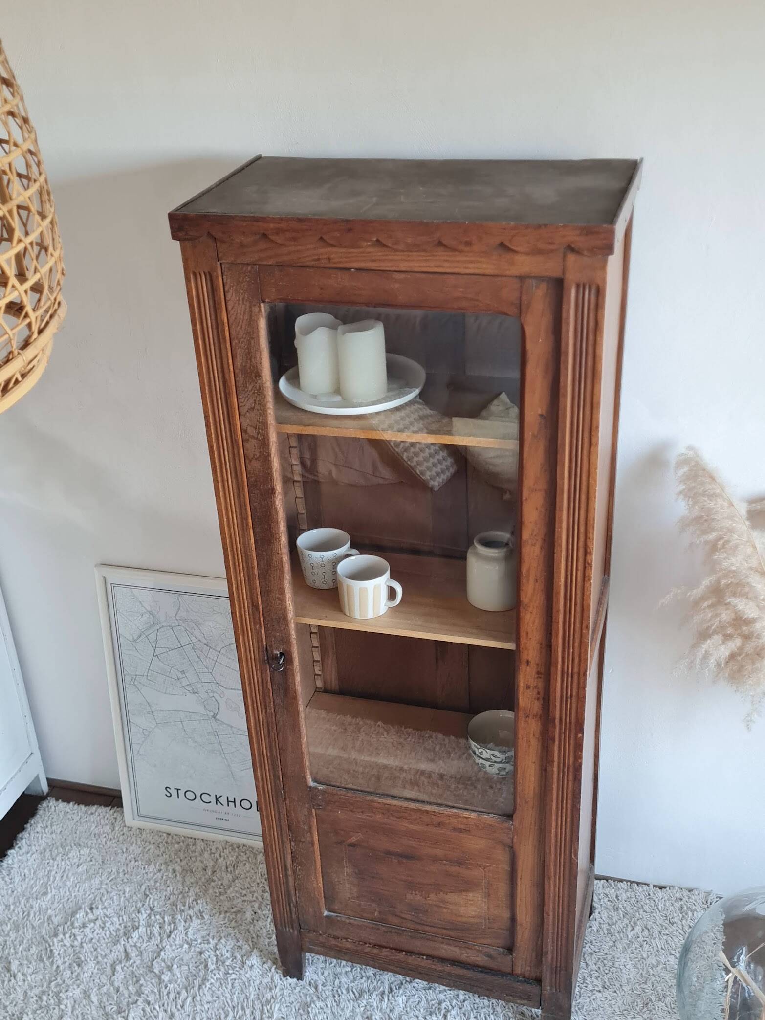 Glass-fronted Parisian wardrobe