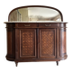Grand meuble vintage en bois style marquetterie