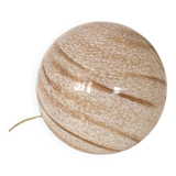 Blown glass ball lamp