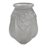 Art Deco vase made of opalescent moulded glass