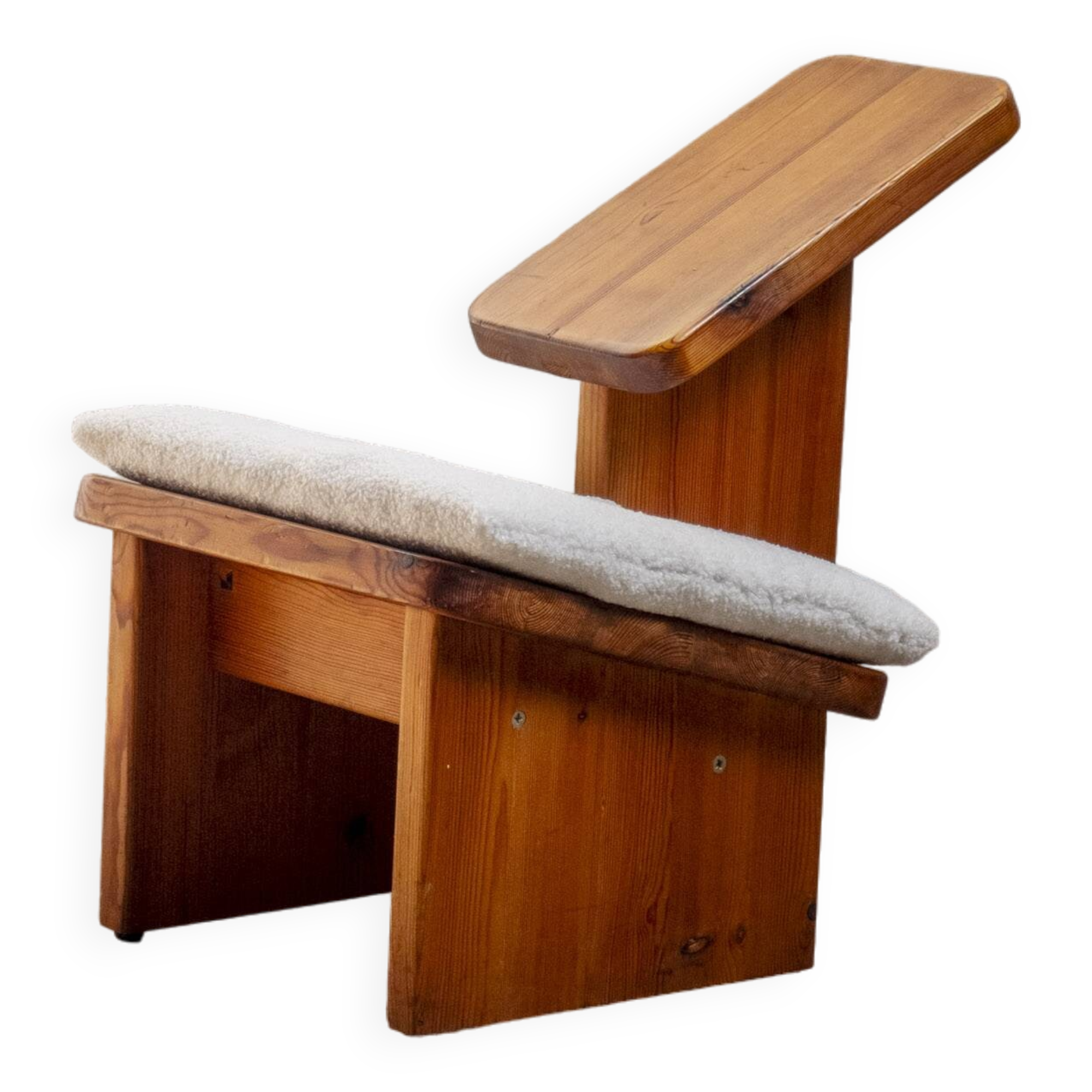 Chaise ergonomique pour genoux en pin Douglas massif par Serena