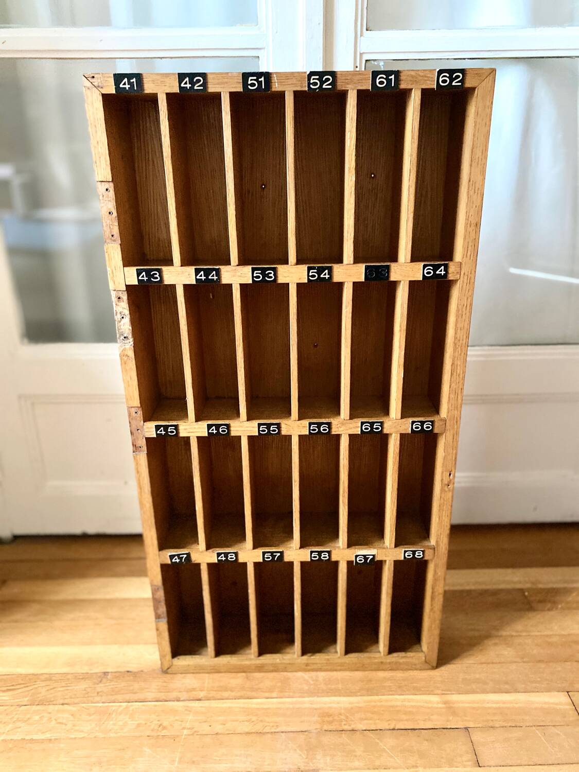 Vintage hotel key locker furniture