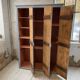 Blue patinated workshop furniture locker room