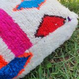 Moroccan carpet pouf