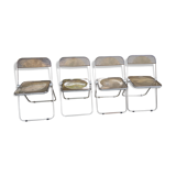 Set of 4 Plia chairs by Giancarlo Piretti for Castelli
