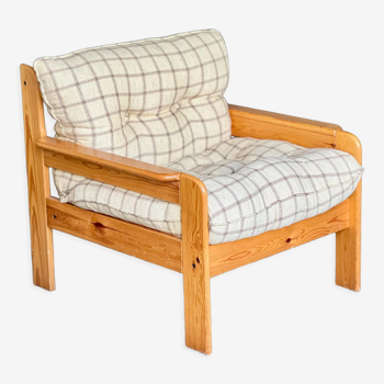 Scandinavian pine armchair