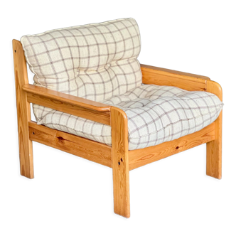 Scandinavian pine armchair