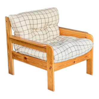 Fauteuil scandinave en pin