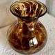 Vase verre soufflé "écaille de tortue" vintage 1960