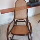 Rocking-chair en bois courbé