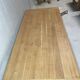 Wooden dining table with curved legs – authentic charm