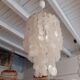 "Jellyfish" hanging lamp in mother-of-pearl pellets