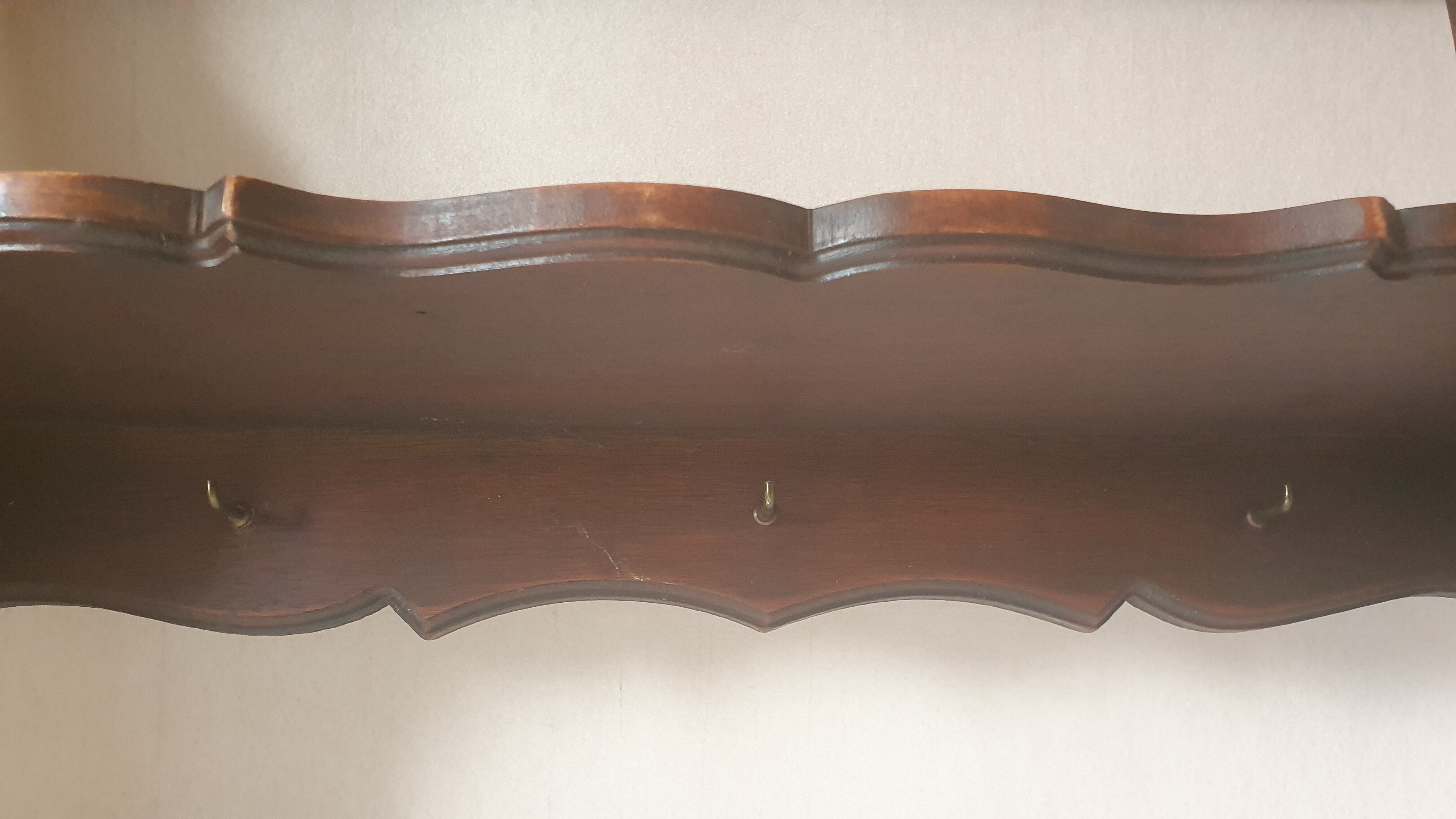 Wood wall shelf