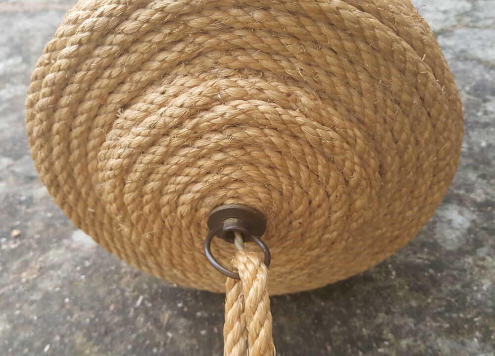 Handcrafted rope hanging lamp