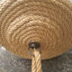 Handcrafted rope hanging lamp