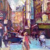 Parisian landscape signed Landauer