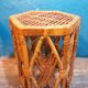 Bamboo and rattan side table 1960s