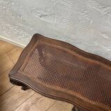 Cane crisscross bench seat