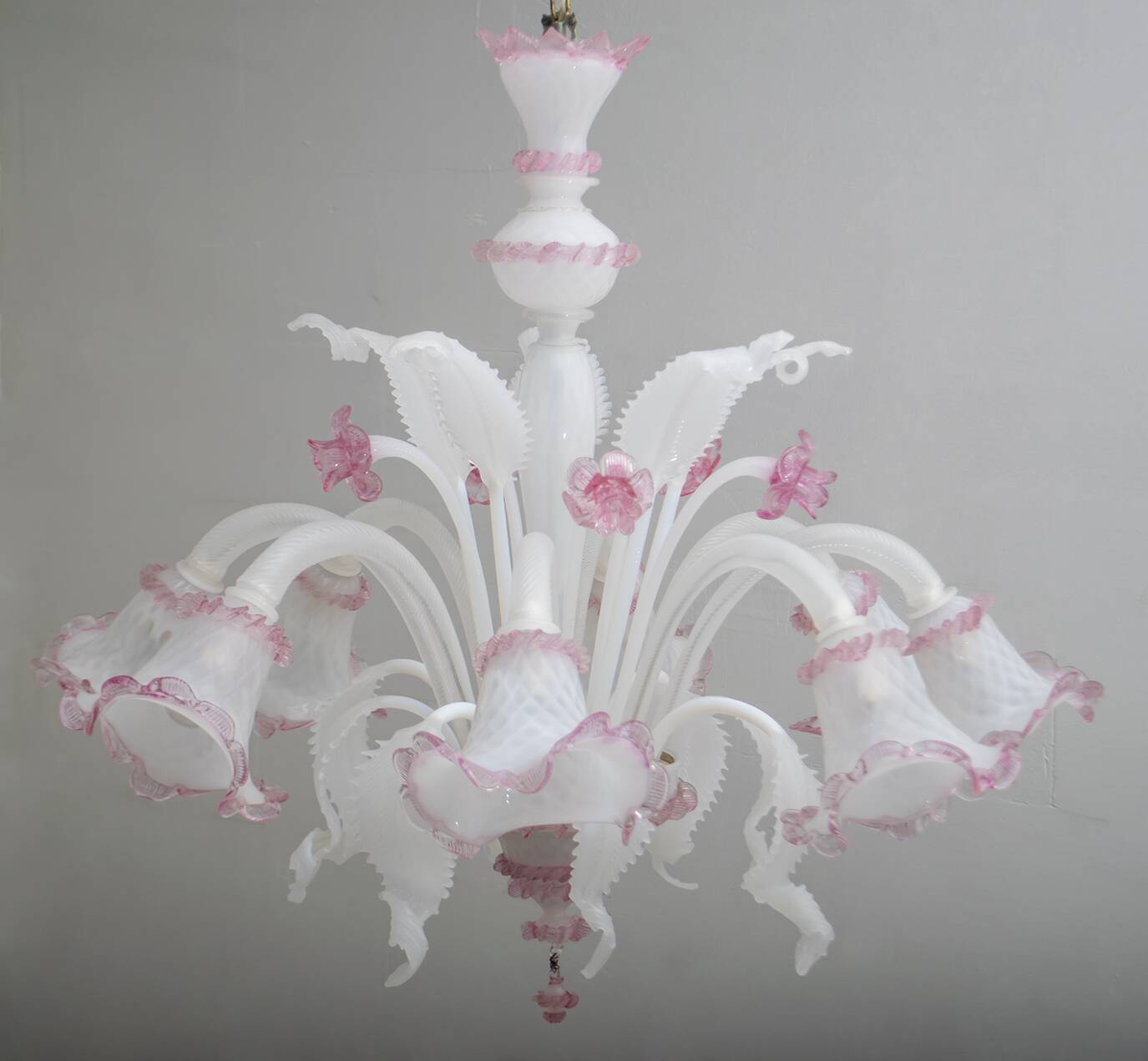 20th Century Modern Venetian Murano Glass Chandelier "Ca'rezzonico", 1960