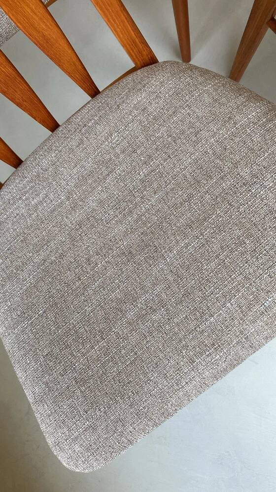 Six Vintage Wooden Dining Chairs Danish From Koefoed Hornslet