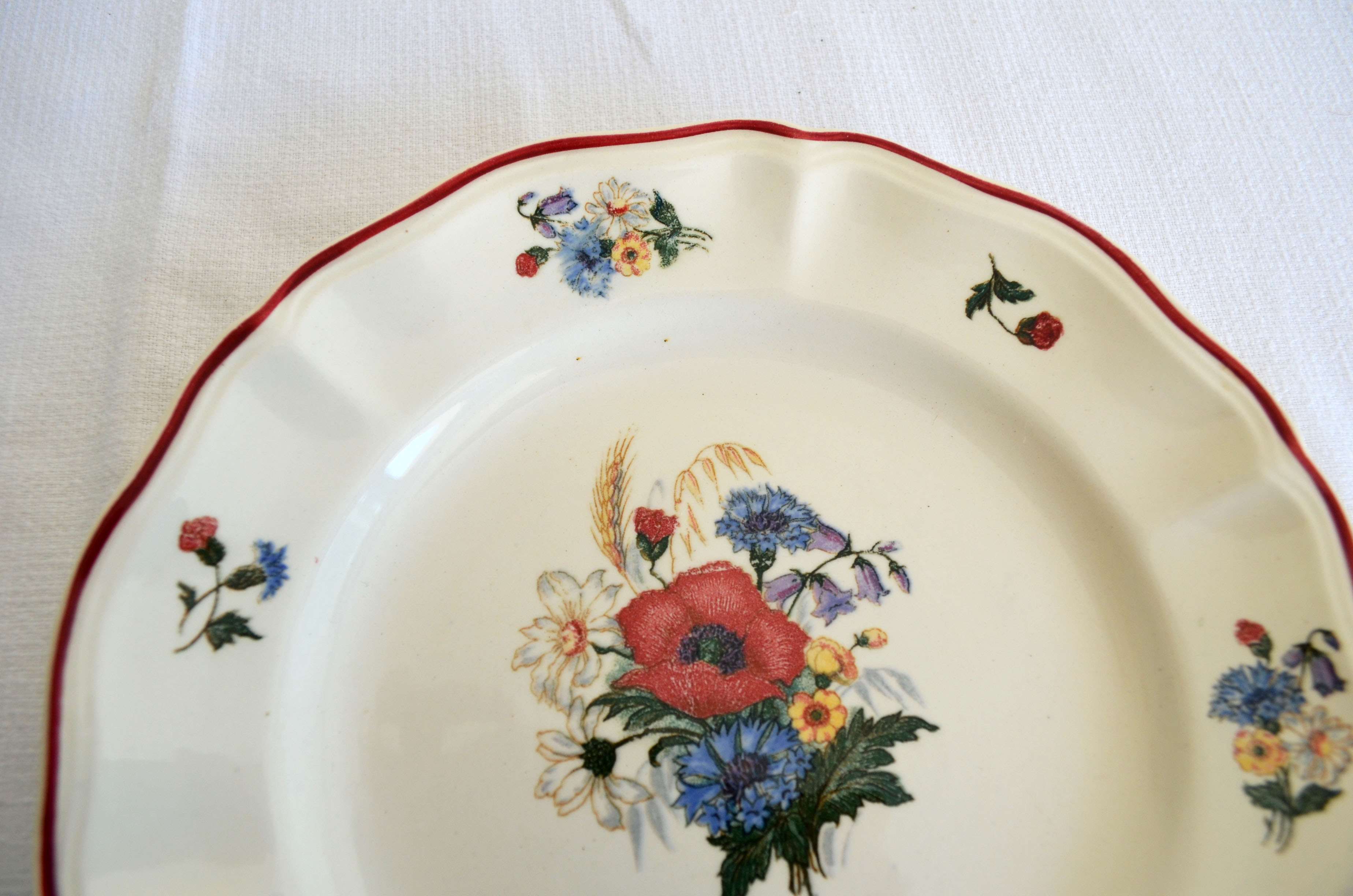 3 dessert plates Agreste de Sarreguemines