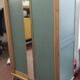 Vintage wardrobe feet compass sliding doors