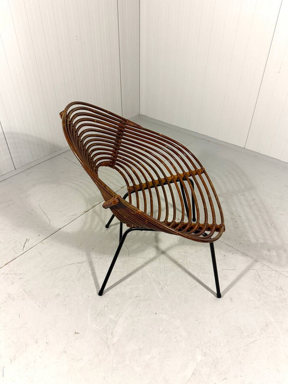 Rattan easy chairs by Rohé Noordwolde, Netherlands 1950-60’s