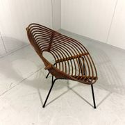Rattan easy chairs by Rohé Noordwolde, Netherlands 1950-60’s