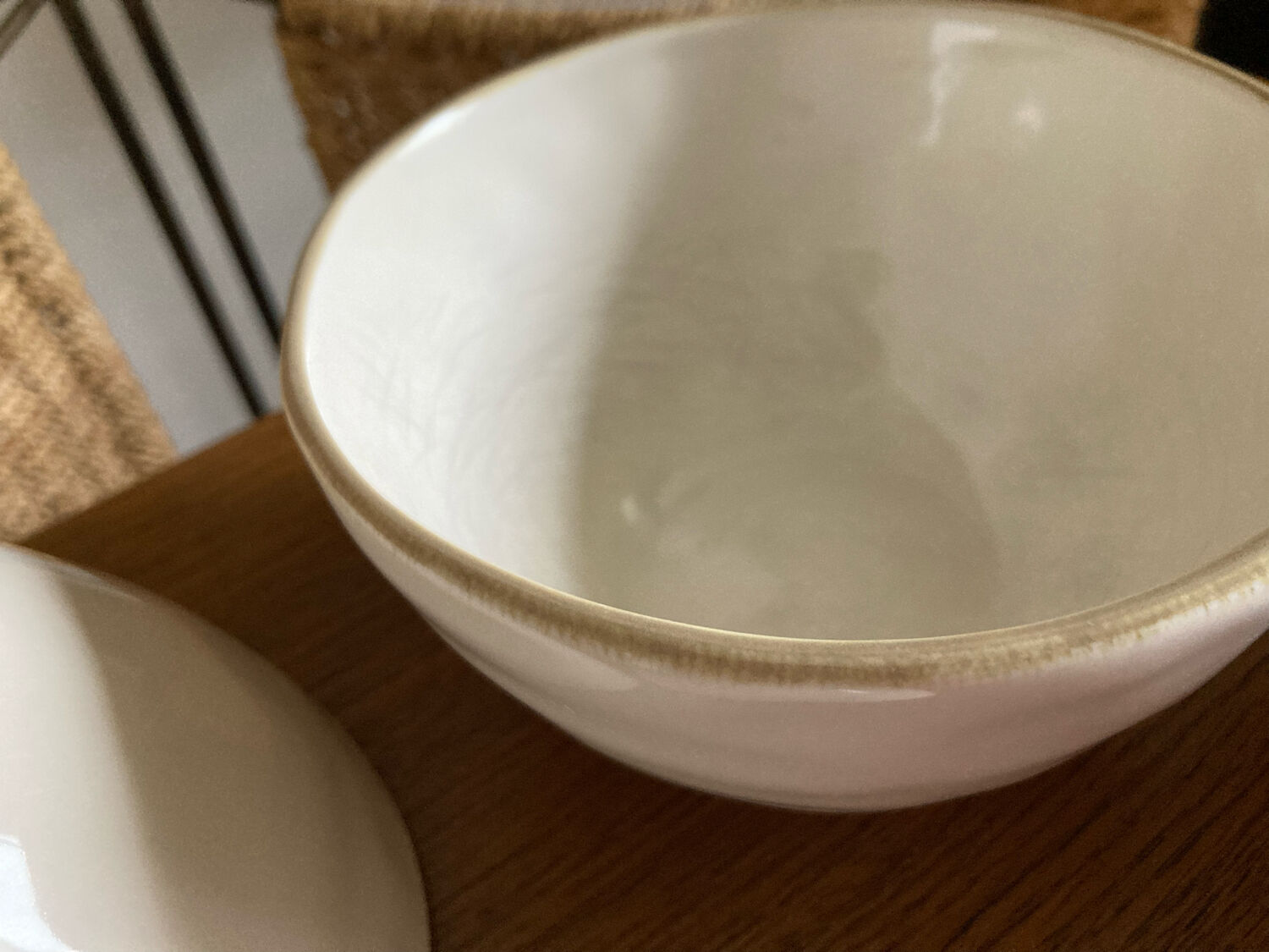 Set of four Maison du monde stoneware bowls