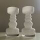Paire de vases vintage en opaline