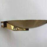 Vintage wall light with dimmer, brass, France 1980