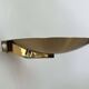 Vintage wall light with dimmer, brass, France 1980