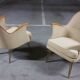 Paire de fauteuils années 50/60