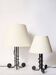 Pair of Art Deco lamps in wrought iron circa 1930
