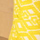 Yellow diamond knit cushion