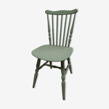Olive green patinated bar chair