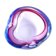 Vide poche Murano en verre rose et violet, années 50
