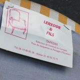 Napoleon III chair late 19th in blackened wood with gilded patterns