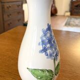 Porcelain Vase with Relief Painting of Forget Me Nots
